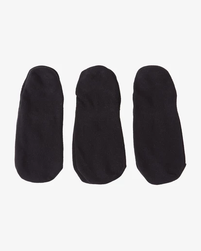 Billabong 3-Pack Core No-Show Socks BLACK 7 Billabong 3-Pack Core No-Show Socks BLACK - Image 5