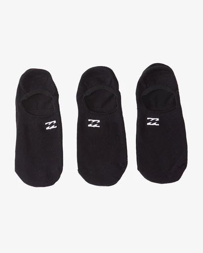 Billabong 3-Pack Core No-Show Socks BLACK 6 Billabong 3-Pack Core No-Show Socks BLACK - Image 4