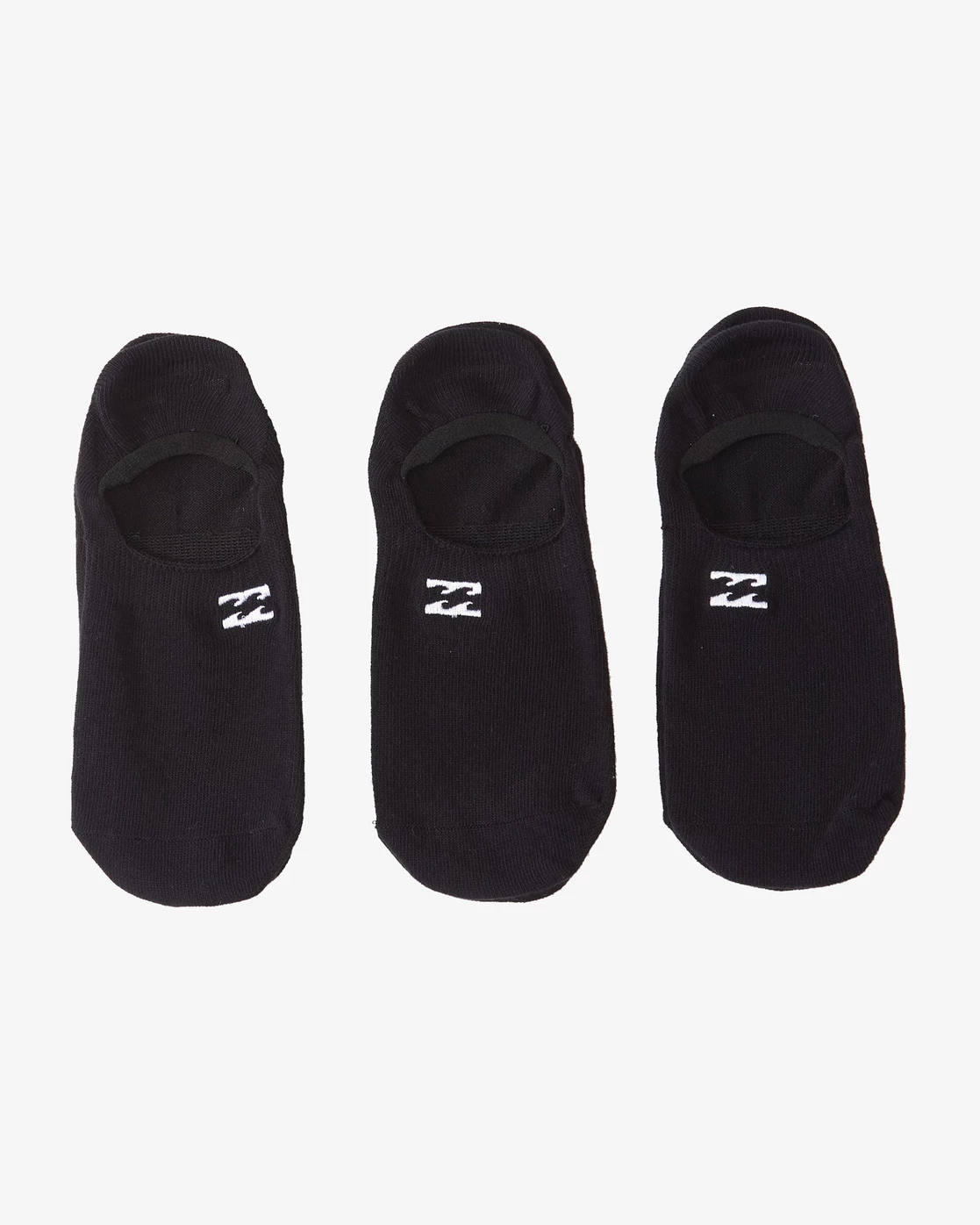Billabong 3-Pack Core No-Show Socks BLACK 3 Billabong 3-Pack Core No-Show Socks BLACK