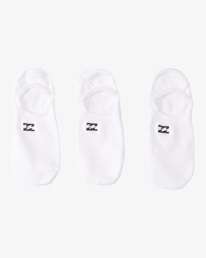 Billabong 3-Pack Core No-Show Socks WHITE (wht) 6 Billabong 3-Pack Core No-Show Socks WHITE (wht) - Image 4