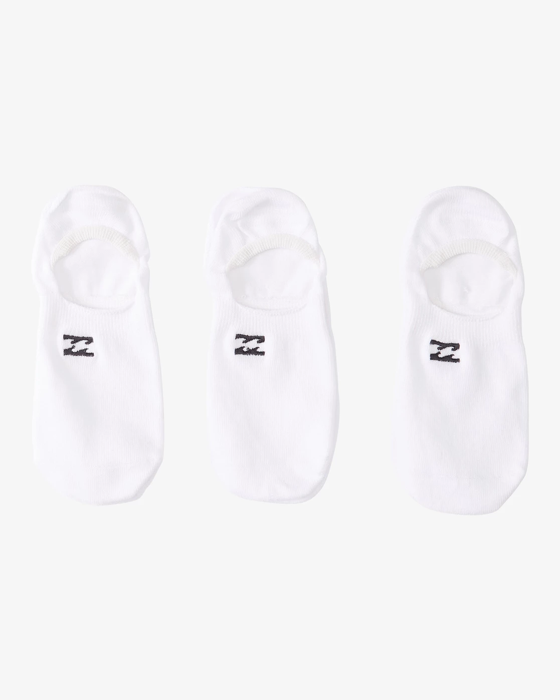 Billabong 3-Pack Core No-Show Socks WHITE (wht) 3 Billabong 3-Pack Core No-Show Socks WHITE (wht)