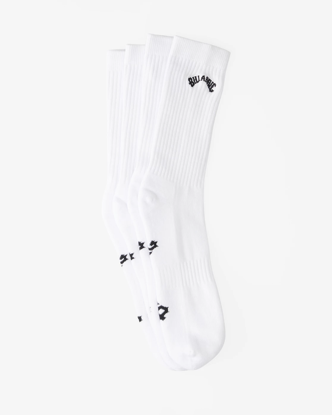 Billabong 2-Pack Core Crew Socks WHITE (wht) 4 Billabong 2-Pack Core Crew Socks WHITE (wht) - Image 2