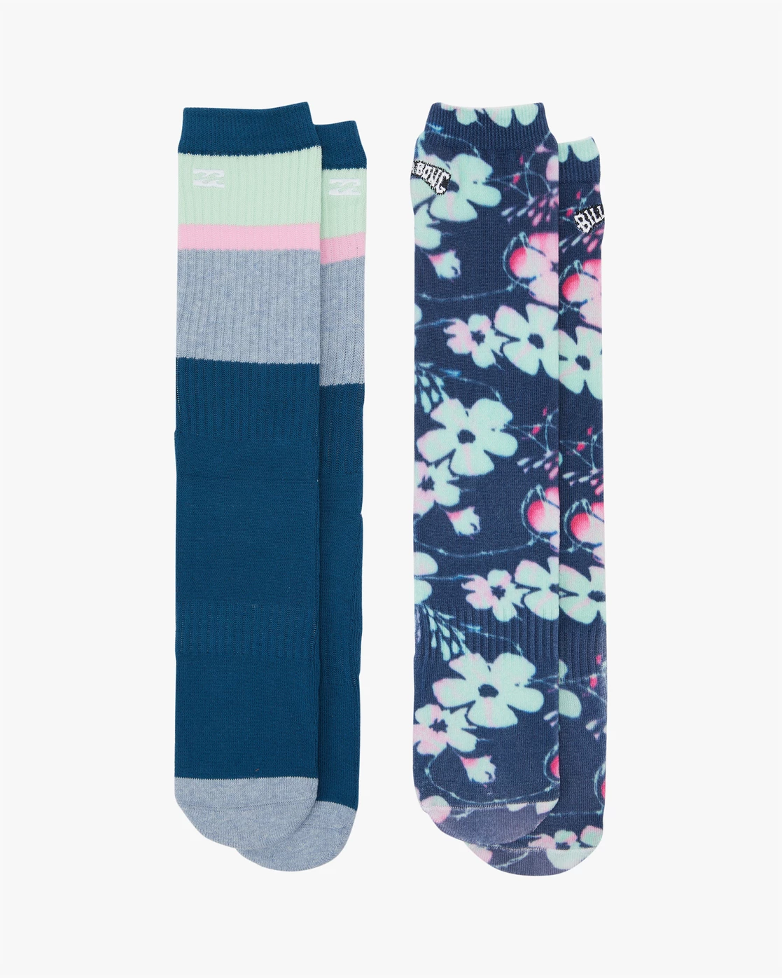 Billabong 2 Pack Midnight Crew Socks NAVY (nvy) 4 Billabong 2 Pack Midnight Crew Socks NAVY (nvy) - Image 2