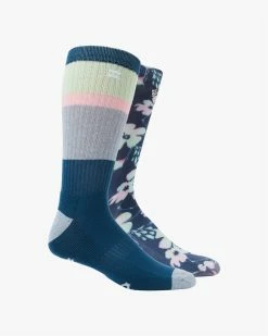 Billabong 2 Pack Midnight Crew Socks NAVY (nvy)