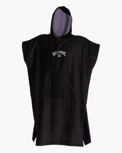 Billabong Hooded Changing Towel BLACK 11 Billabong Hooded Changing Towel BLACK -billabong shop abyaa00199 billabongv blk frt1 1