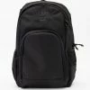 Billabong Command Backpack BLACK -billabong shop abybp00127 billabongp blk frt1