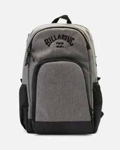 Billabong Command Backpack GREY HEATHER (grh) -billabong shop abybp00127 billabongp grh frt1 1