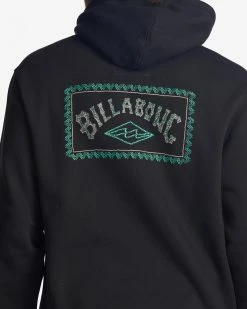 Billabong A/Div Compass Pullover Hoodie BLACK -billabong shop abyft00222 billabongw blk dtl2 1