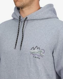 Billabong A/Div Compass Pullover Hoodie GREY HEATHER (grh) -billabong shop abyft00222 billabongw grh dtl2 3