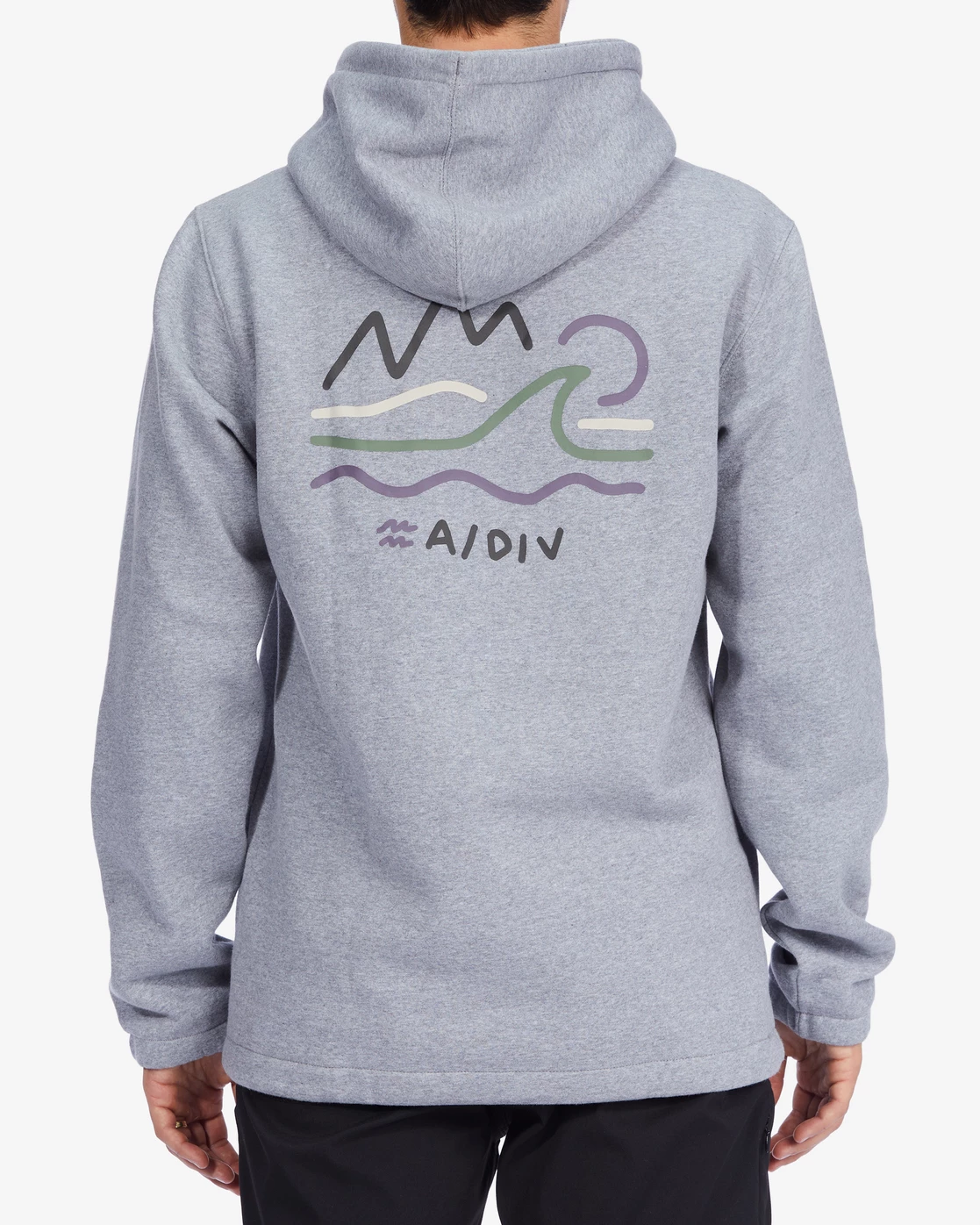 Billabong A/Div Compass Pullover Hoodie LIGHT GREY HEATHER (lgh) 5 Billabong A/Div Compass Pullover Hoodie LIGHT GREY HEATHER (lgh) - Image 3