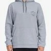Billabong A/Div Compass Pullover Hoodie LIGHT GREY HEATHER (lgh) -billabong shop abyft00222 billabongw lgh frt1 2