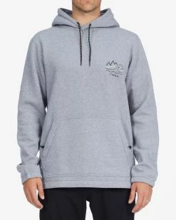 Billabong A/Div Compass Pullover Hoodie LIGHT GREY HEATHER (lgh)