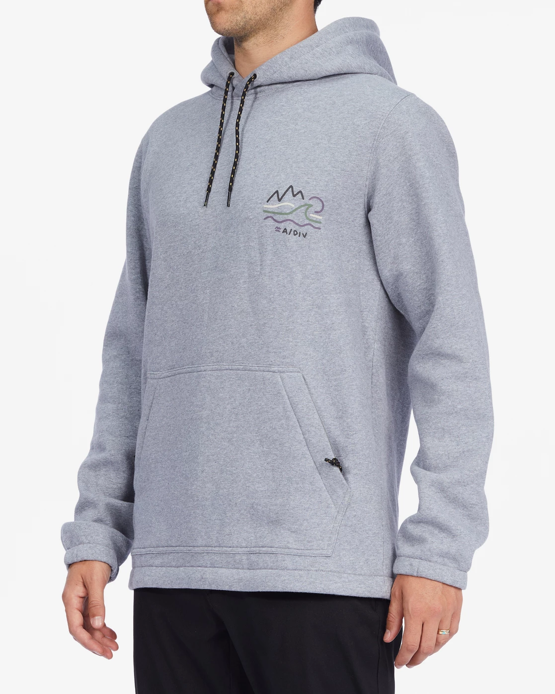 Billabong A/Div Compass Pullover Hoodie LIGHT GREY HEATHER (lgh) 4 Billabong A/Div Compass Pullover Hoodie LIGHT GREY HEATHER (lgh) - Image 2