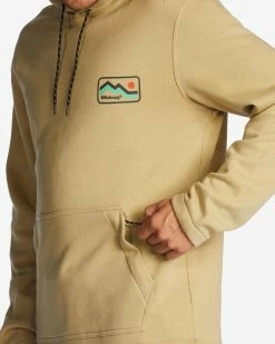 Billabong A/Div Compass Pullover Hoodie FIELD KHAKI (tgr0) -billabong shop abyft00222 billabongw tgr0 dtl1 3