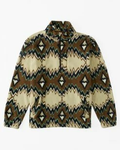 Billabong A/Div Boundary Half-Zip Mock Neck Pullover OTTER (cpt0) -billabong shop abyft00231 billabongf cpt0 frt1 1