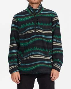 Billabong A/Div Boundary Half-Zip Mock Neck Pullover BLACK