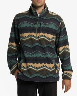 Billabong A/Div Boundary Half-Zip Mock Neck Pullover EVERGREEN (egr)