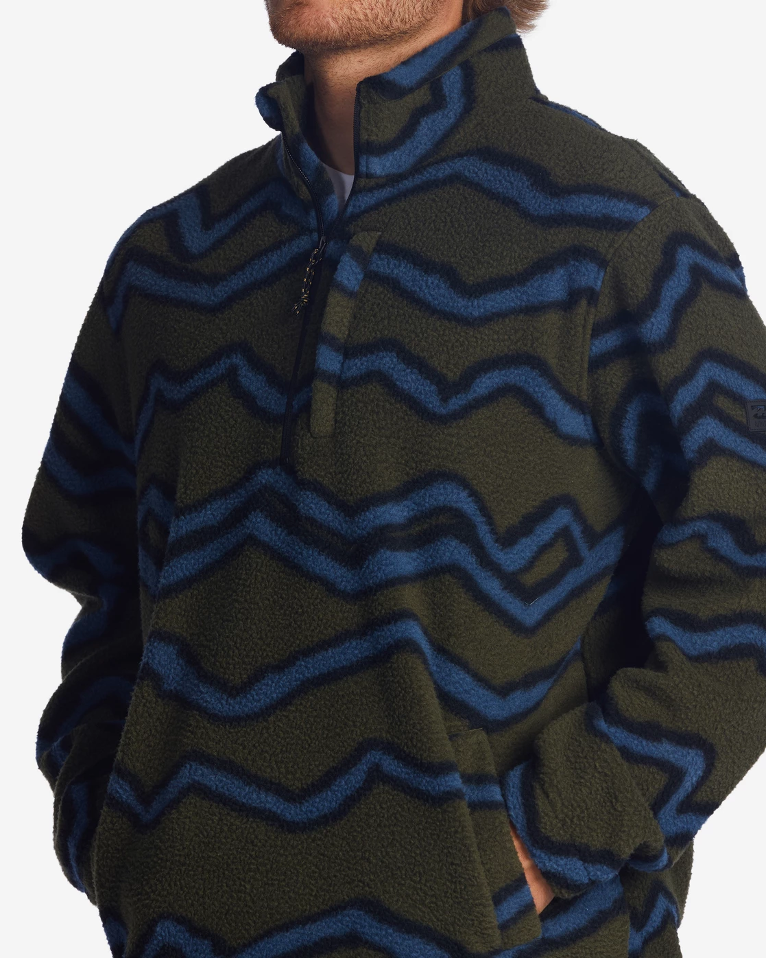 Billabong A/Div Boundary Half-Zip Mock Neck Pullover MILITARY (mil) 6 Billabong A/Div Boundary Half-Zip Mock Neck Pullover MILITARY (mil) - Image 4