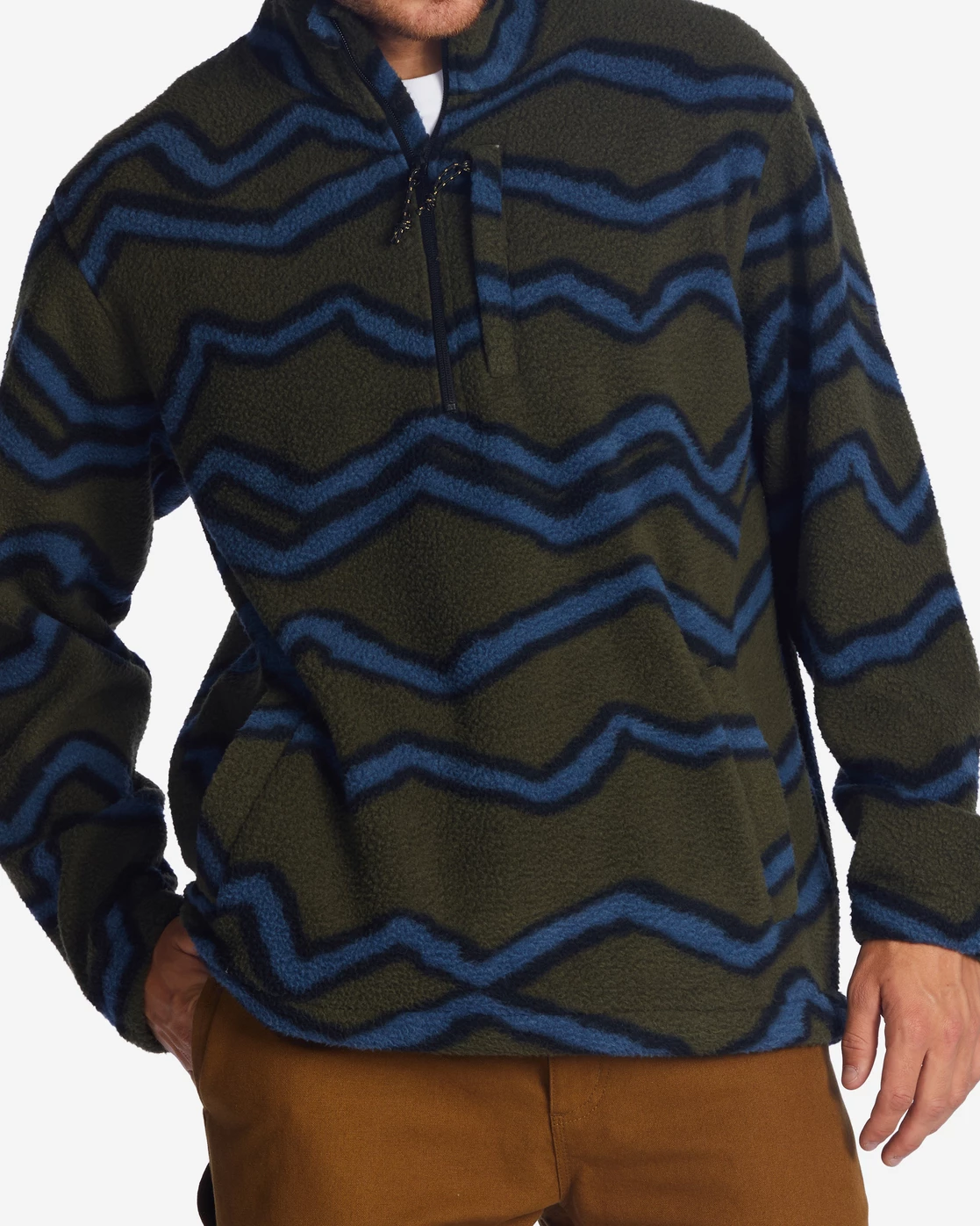 Billabong A/Div Boundary Half-Zip Mock Neck Pullover MILITARY (mil) 3 Billabong A/Div Boundary Half-Zip Mock Neck Pullover MILITARY (mil)