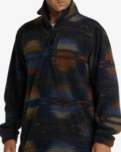 Billabong A/Div Boundary Half-Zip Mock Neck Pullover NIGHT (ngt) -billabong shop abyft00231 billabongw ngt dtl1 1