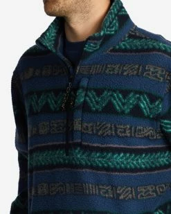 Billabong A/Div Boundary Half-Zip Mock Neck Pullover NAVY (nvy) 11 Billabong A/Div Boundary Half-Zip Mock Neck Pullover NAVY (nvy) -billabong shop abyft00231 billabongw nvy dtl1 1