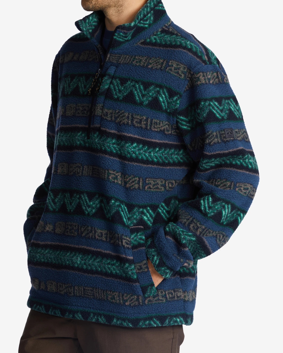 Billabong A/Div Boundary Half-Zip Mock Neck Pullover NAVY (nvy) 4 Billabong A/Div Boundary Half-Zip Mock Neck Pullover NAVY (nvy) - Image 2