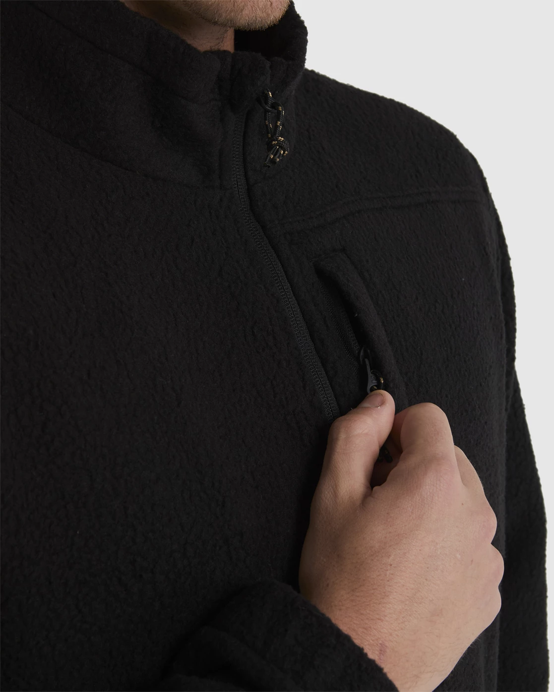 Billabong A/Div Boundary Half-Zip Mock Neck Pullover STEALTH (sth) 6 Billabong A/Div Boundary Half-Zip Mock Neck Pullover STEALTH (sth) - Image 4