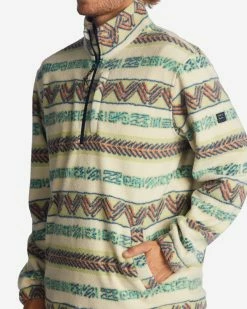 Billabong A/Div Boundary Half-Zip Mock Neck Pullover FIELD KHAKI (tgr0) -billabong shop abyft00231 billabongw tgr0 dtl1 1