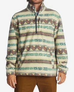 Billabong A/Div Boundary Half-Zip Mock Neck Pullover FIELD KHAKI (tgr0)