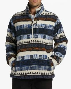 Billabong A/Div Boundary Half-Zip Mock Neck Pullover BLEACH (wbk0)