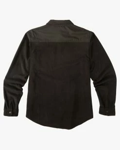 Billabong A/Div Furnace Plus Long Sleeve Shirt BLACK -billabong shop abyft00306 billabongf blk bck1