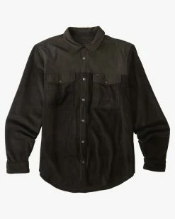 Billabong A/Div Furnace Plus Long Sleeve Shirt BLACK -billabong shop abyft00306 billabongf blk frt1