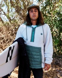 Billabong A/Div Badger Hooded Half-Zip Pullover FOG (szt0)