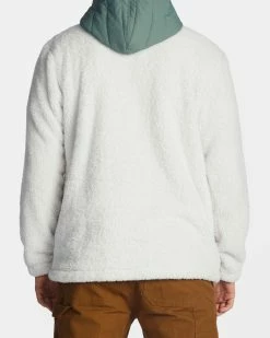 Billabong A/Div Badger Hooded Half-Zip Pullover FOG (szt0) -billabong shop abyft00309 billabongw szt0 bck1
