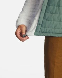 Billabong A/Div Badger Hooded Half-Zip Pullover FOG (szt0) -billabong shop abyft00309 billabongw szt0 dtl1