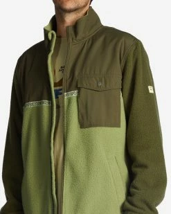 Billabong A/Div Boundary Trail Zip-Up Fleece ALPINE (alp) -billabong shop abyft00313 billabongw alp dtl1