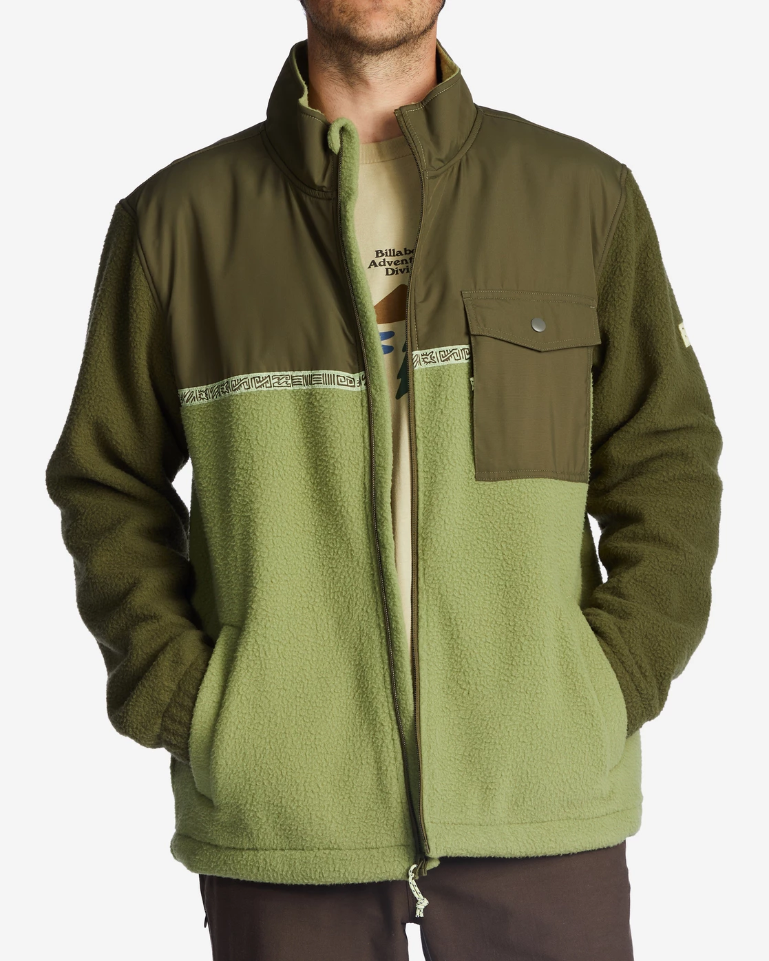 Billabong A/Div Boundary Trail Zip-Up Fleece ALPINE (alp) 3 Billabong A/Div Boundary Trail Zip-Up Fleece ALPINE (alp)