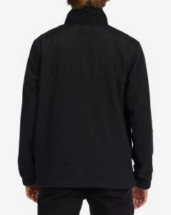 Billabong A/Div Boundary Trail Zip-Up Fleece BLACK HEATHER (bkh) -billabong shop abyft00313 billabongw bkh bck1