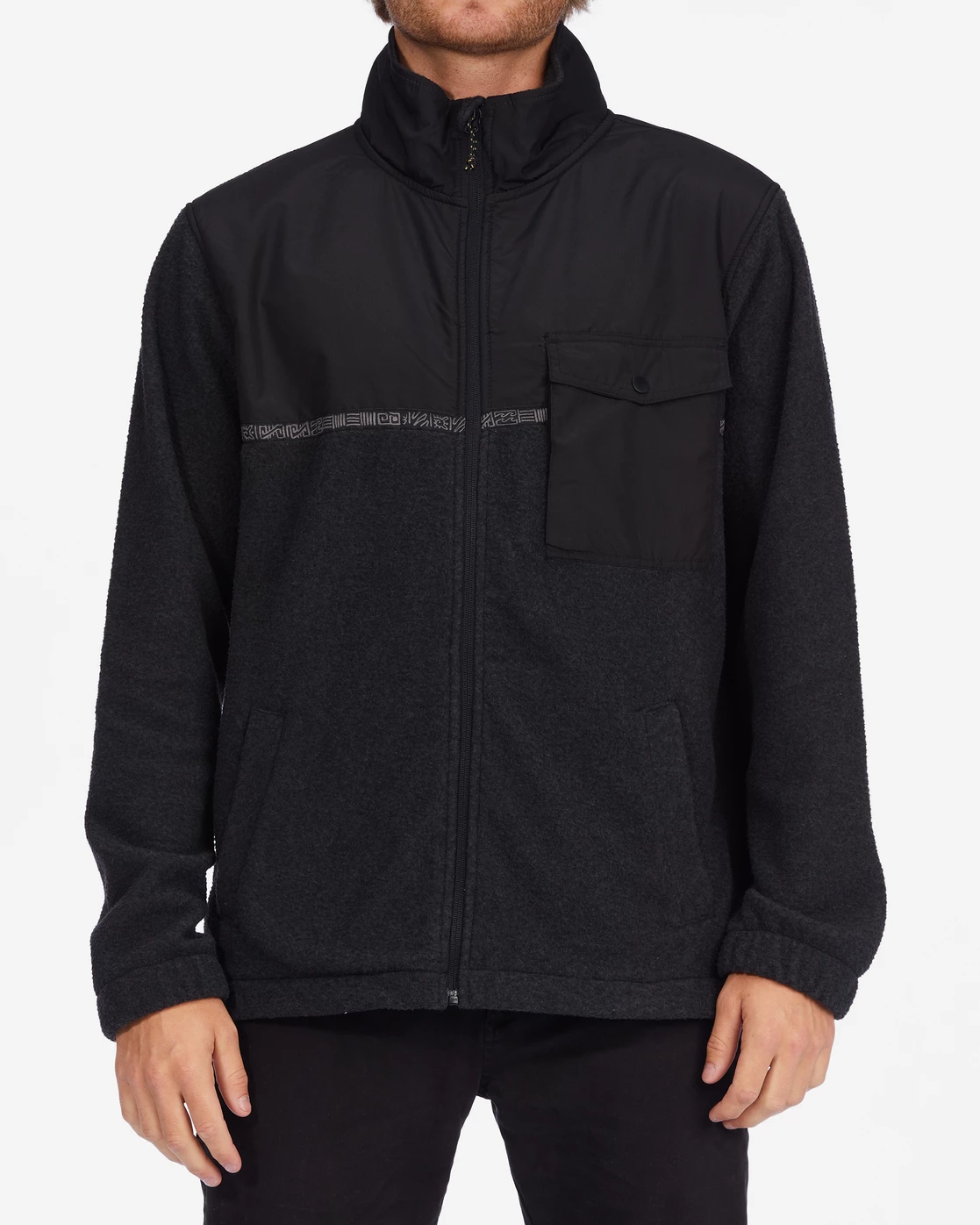 Billabong A/Div Boundary Trail Zip-Up Fleece BLACK HEATHER (bkh) 3 Billabong A/Div Boundary Trail Zip-Up Fleece BLACK HEATHER (bkh)
