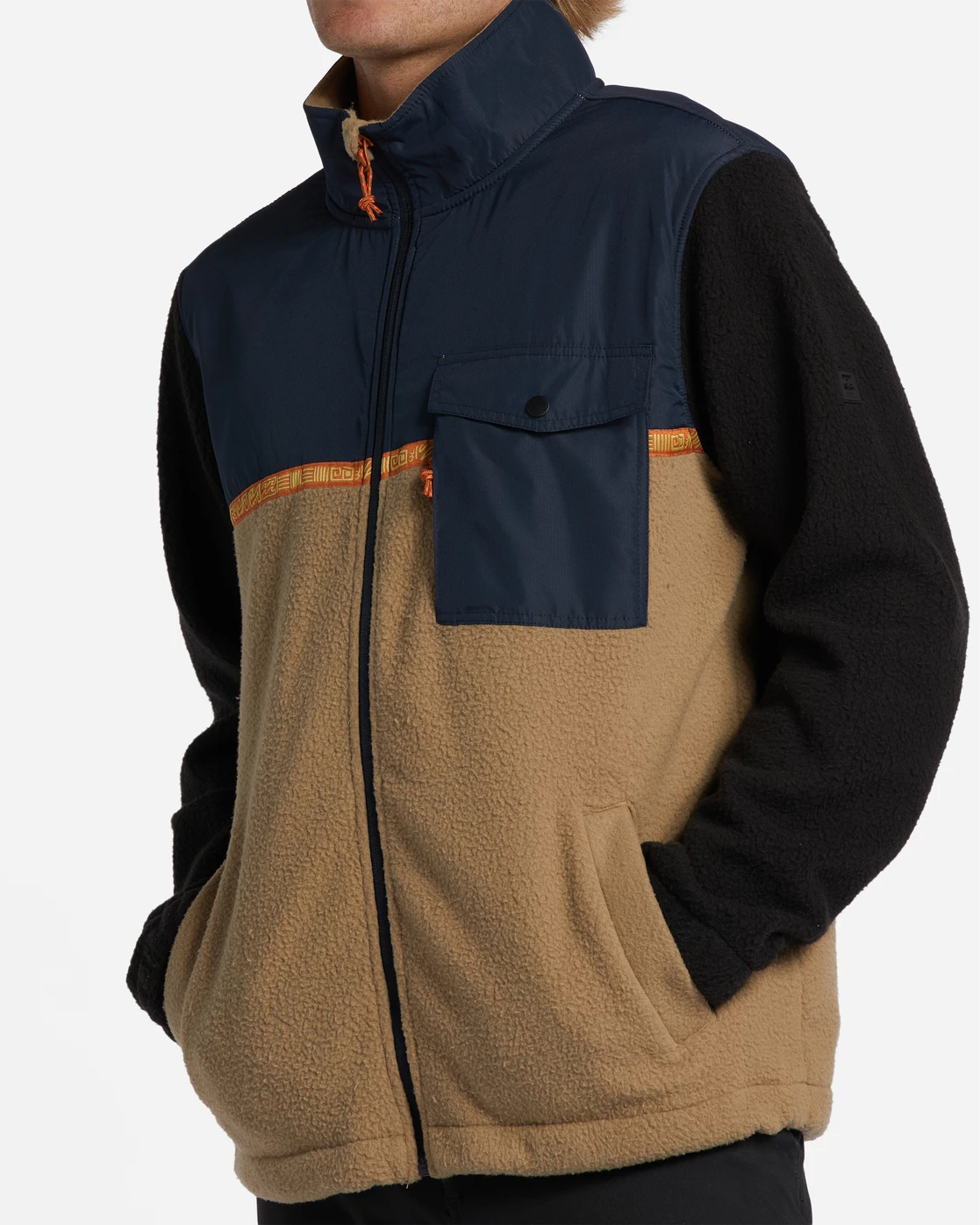 Billabong A/Div Boundary Trail Zip-Up Fleece NAVY (nvy) 7 Billabong A/Div Boundary Trail Zip-Up Fleece NAVY (nvy) - Image 5