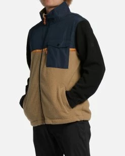 Billabong A/Div Boundary Trail Zip-Up Fleece NAVY (nvy) 10 Billabong A/Div Boundary Trail Zip-Up Fleece NAVY (nvy) -billabong shop abyft00313 billabongw nvy sd1 1