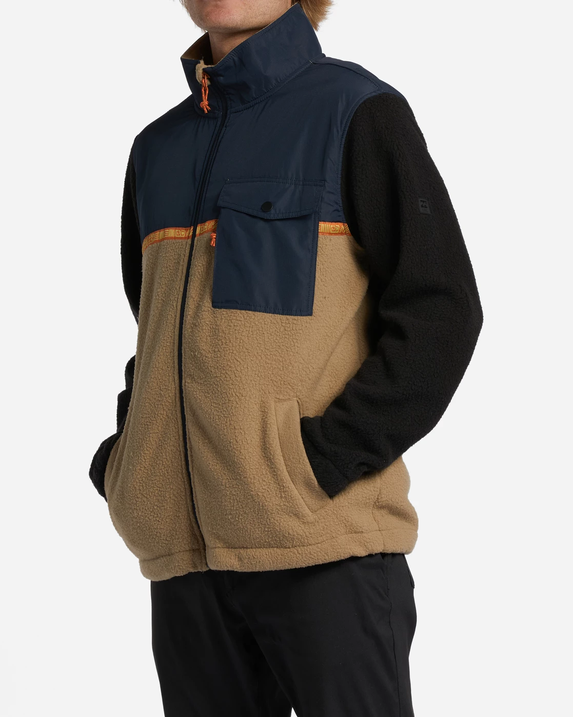 Billabong A/Div Boundary Trail Zip-Up Fleece NAVY (nvy) 5 Billabong A/Div Boundary Trail Zip-Up Fleece NAVY (nvy) - Image 3