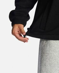 Billabong A/Div Boundary Hooded Half-Zip Pullover BLACK HEATHER (bkh) -billabong shop abyft00317 billabongw bkh dtl2
