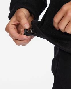 Billabong A/Div Boundary Hooded Half-Zip Pullover BLACK HEATHER (bkh) -billabong shop abyft00317 billabongw bkh dtl3 1