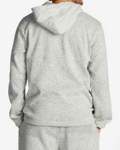 Billabong A/Div Boundary Hooded Half-Zip Pullover GREY HEATHER (grh) 10 Billabong A/Div Boundary Hooded Half-Zip Pullover GREY HEATHER (grh) -billabong shop abyft00317 billabongw grh bck1
