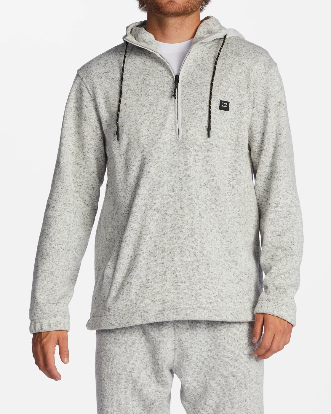 Billabong A/Div Boundary Hooded Half-Zip Pullover GREY HEATHER (grh) 2 Billabong A/Div Boundary Hooded Half-Zip Pullover GREY HEATHER (grh)