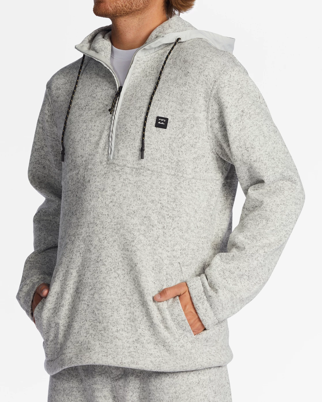 Billabong A/Div Boundary Hooded Half-Zip Pullover GREY HEATHER (grh) 4 Billabong A/Div Boundary Hooded Half-Zip Pullover GREY HEATHER (grh) - Image 3