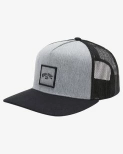 Billabong Stacked Trucker Hat GREY HEATHER (grh) -billabong shop abyha00184 billabongp grh sd1 1