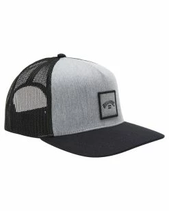 Billabong Stacked Trucker Hat GREY HEATHER (grh) -billabong shop abyha00184 billabongp grh sd2