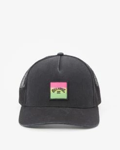 Billabong Stacked Trucker Hat NEON GREEN (ngn) -billabong shop abyha00184 billabongp ngn frt2